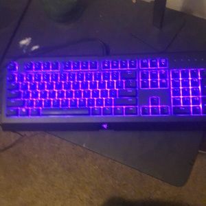Glowing gaming keyboard